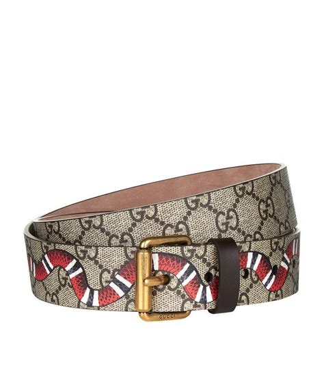 mens gucci belt snake|gucci snakeskin belt.